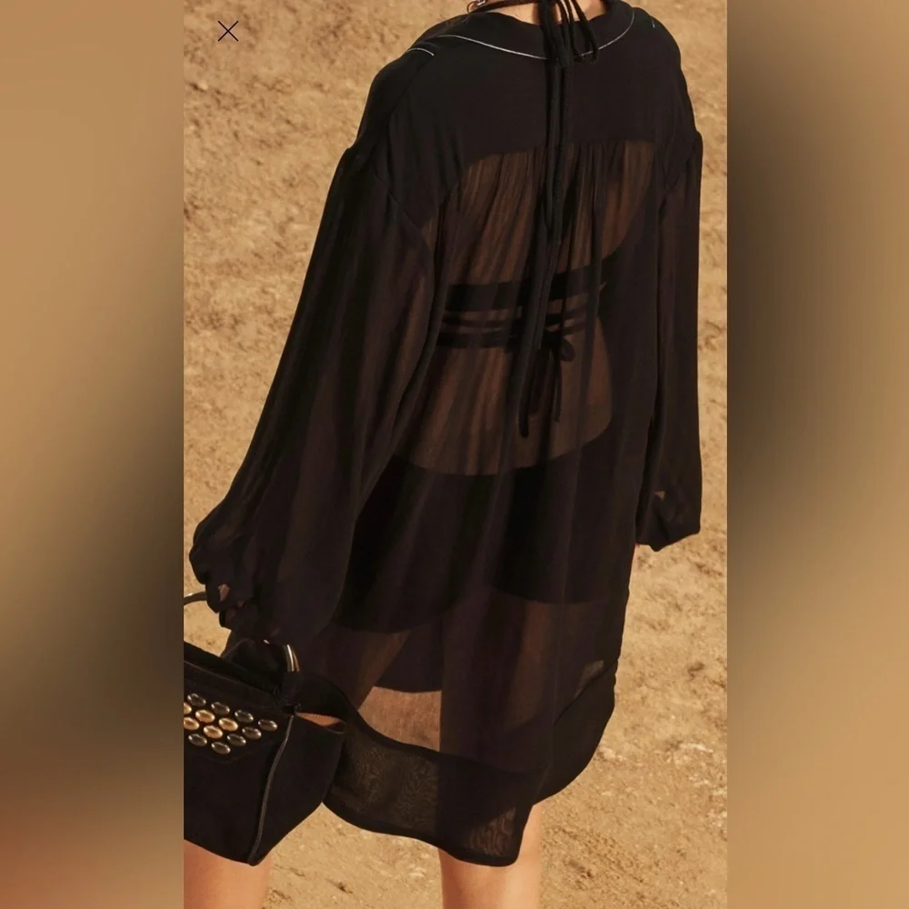 Zara limited edition oversized blouse/coverup. Size XS. Worn only ONCE!Pristine!